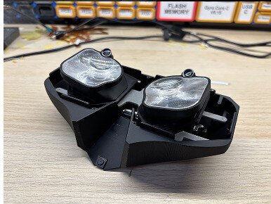 The lens carrier assembly.